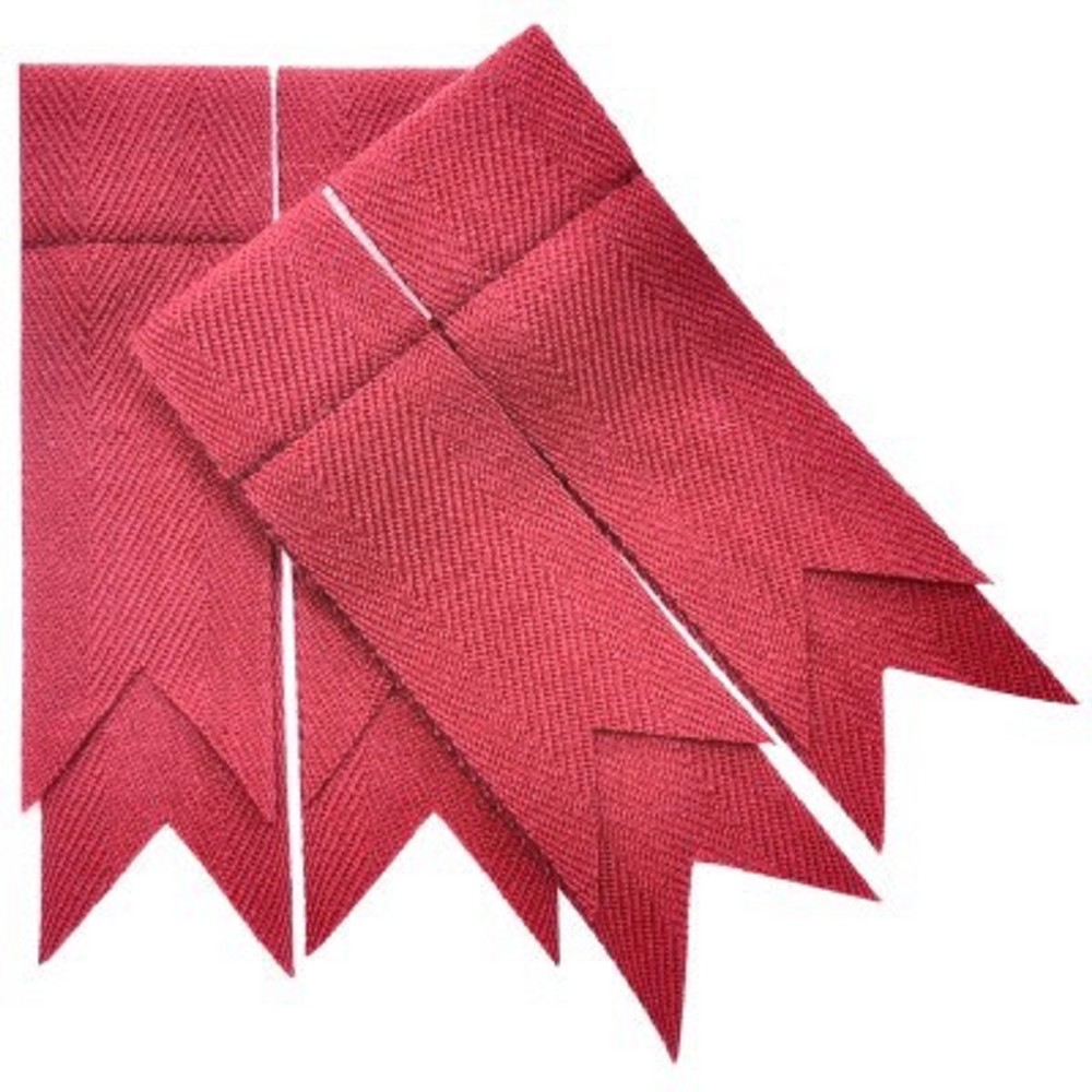 Flashes for Kilt Hose, weathered red