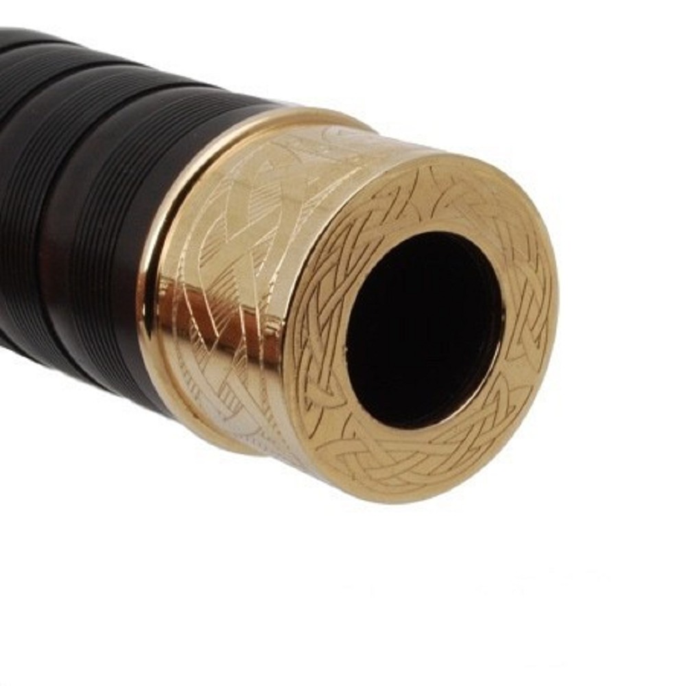 McCallum Deluxe Mopane Blackwood Bagpipe gold plated - - PL