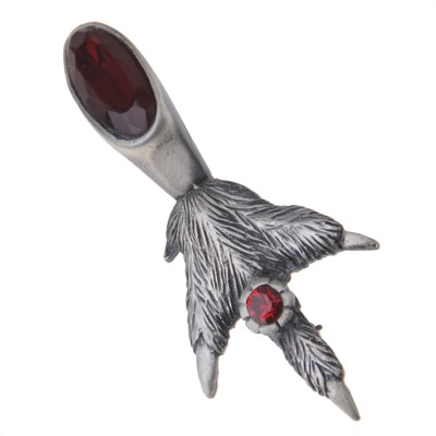 Grouse Kilt Pin - Ruby