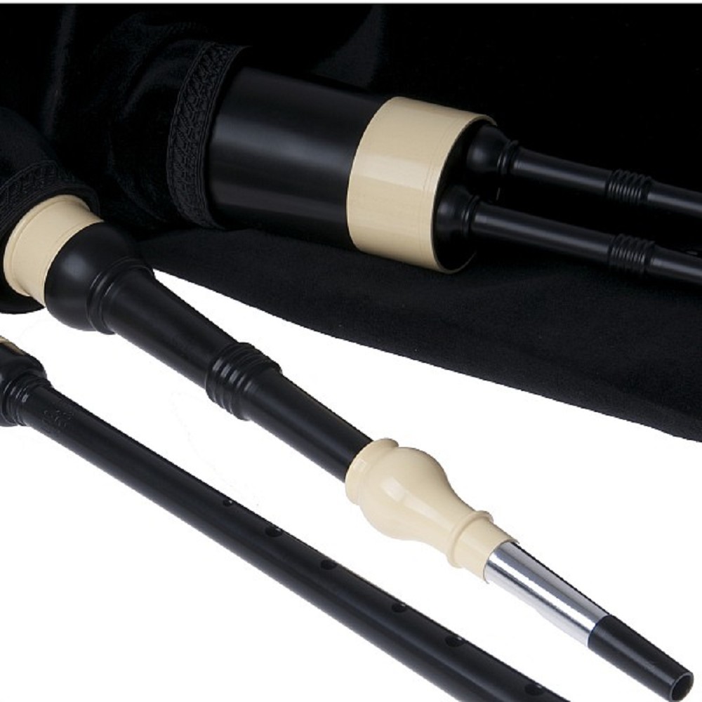 McCallum Small Pipes Key of A, Imitation Ivory Mounts