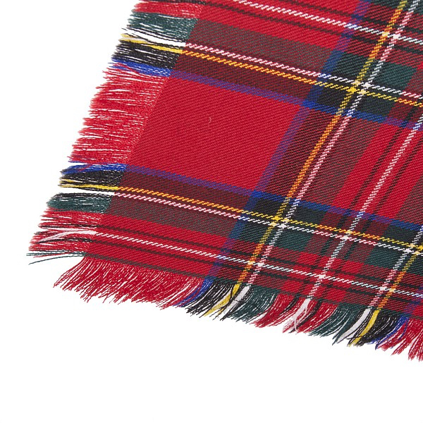 2 Yard Drummer Plaid, plain fringing - 2 Yard Standard