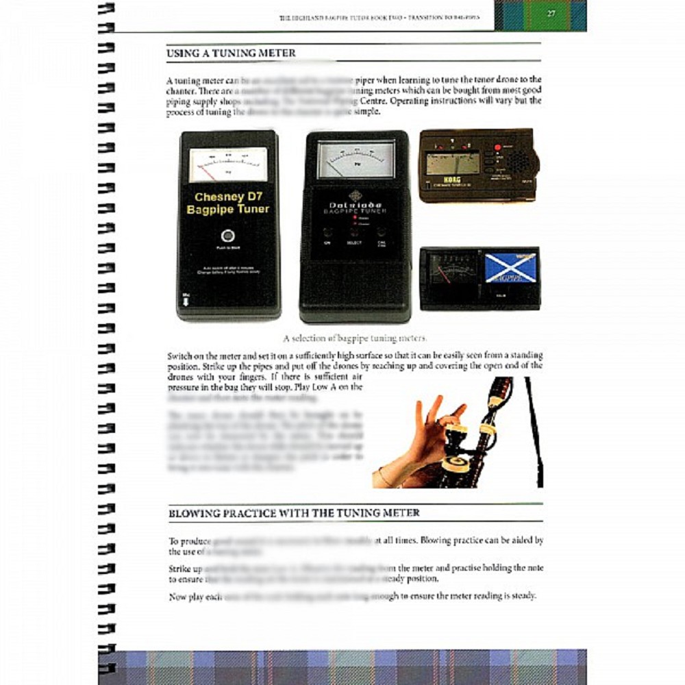College of Piping Tutor 2 Book, Anglais