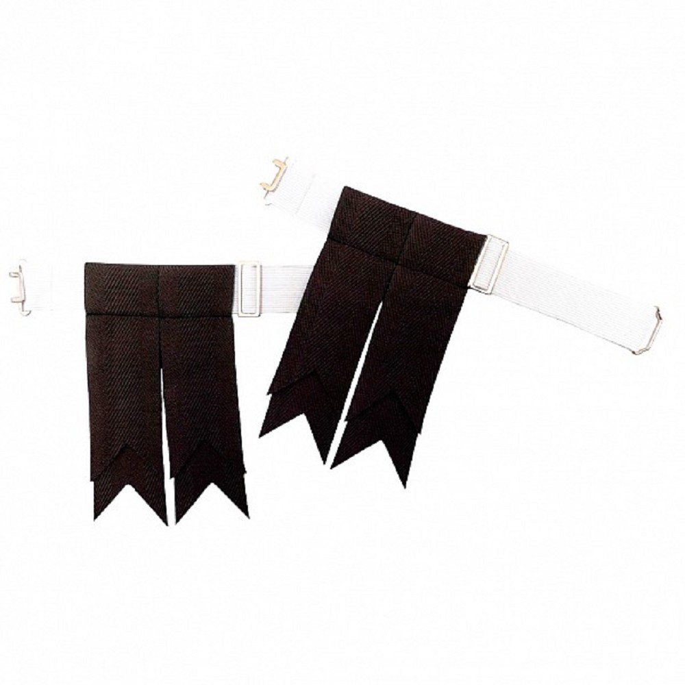 Flashes for Kilt Hose, black
