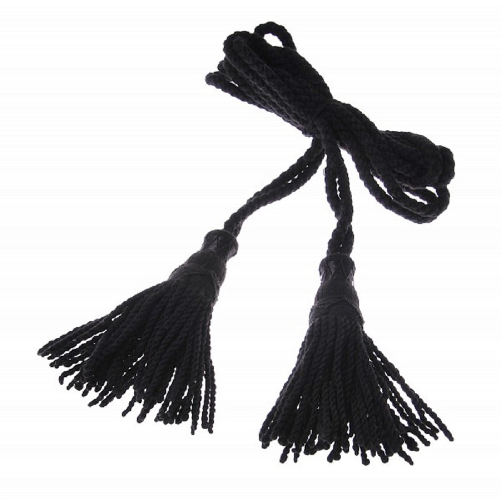 Bagpipe Cords, wool, black