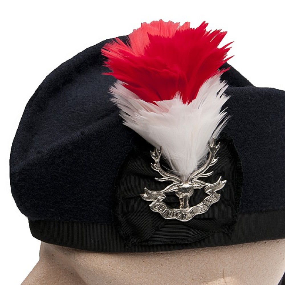 Hackle, standard size, red-white