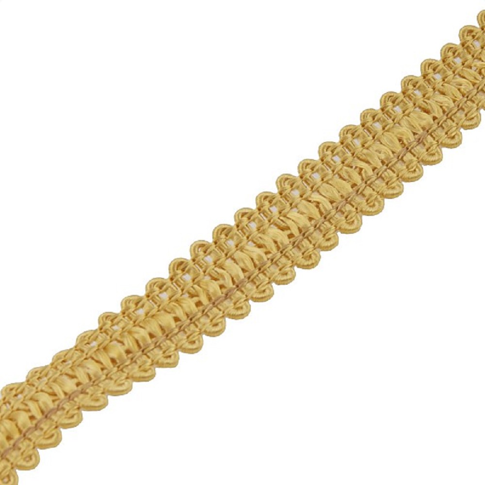 Braiding, gold, 25mm