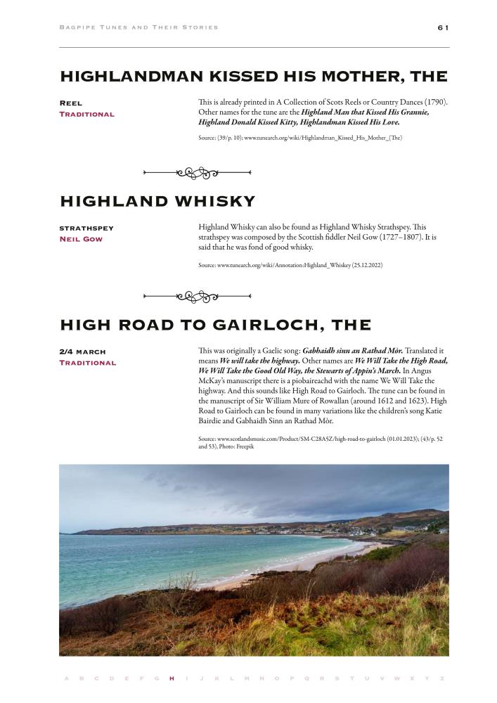 Bagpipe Tunes and Their Stories - Vol. 1 -  Old Times to 1950