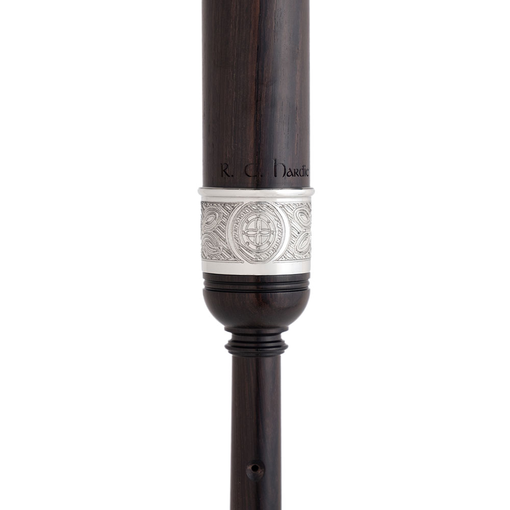 R.G. Hardie H8B ((PRC08B) Blackwood Dudelsack-Übungsflöte, Standard-Länge - Thistle