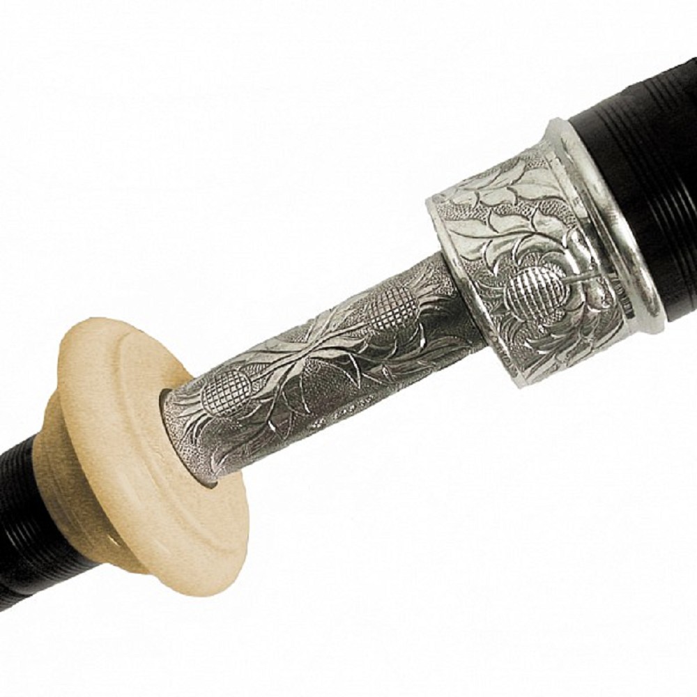 McCallum AB6-Half Sterling Silver Blackwood Bagpipe