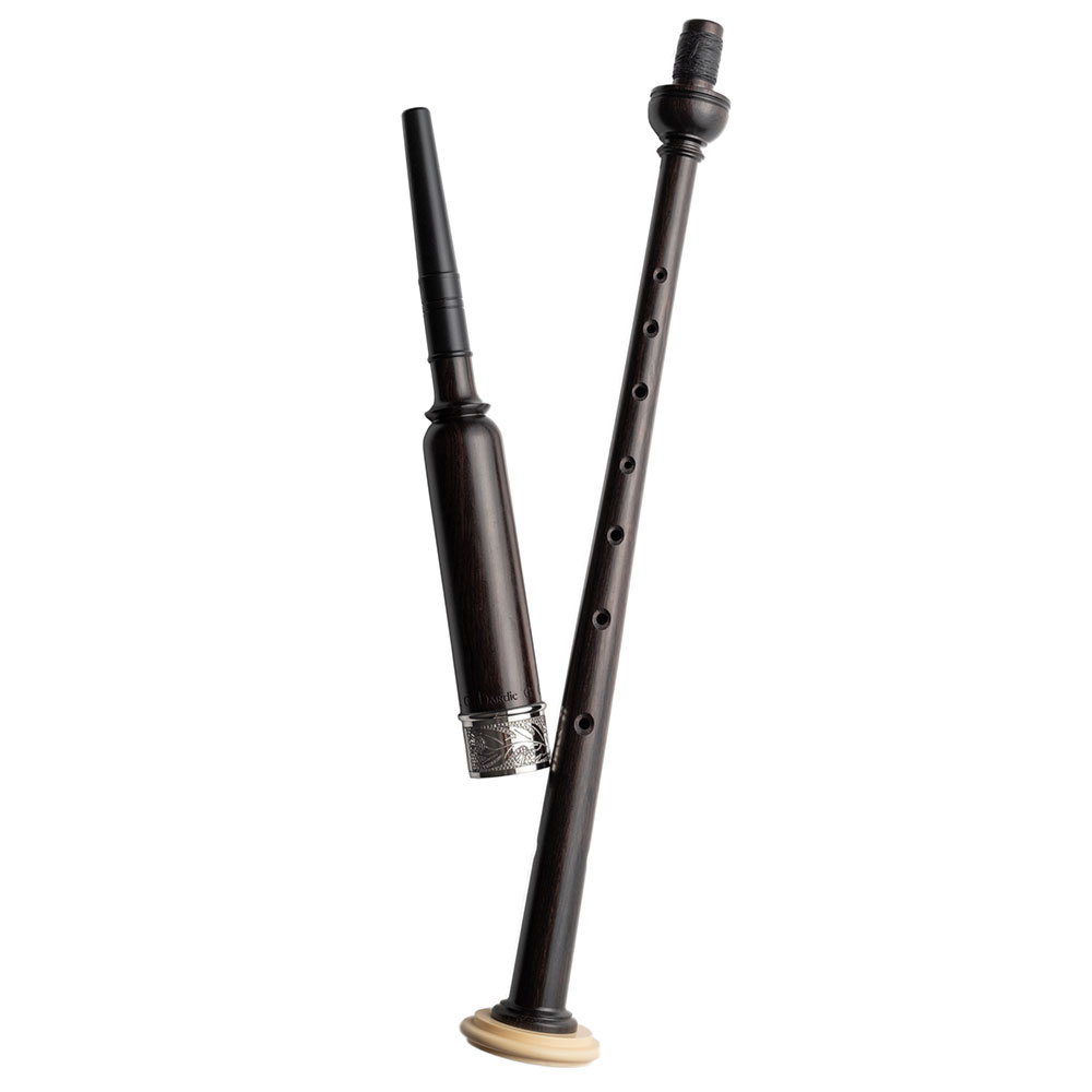 R.G. Hardie PRC09B Long Blackwood Practice Chanter, engraved