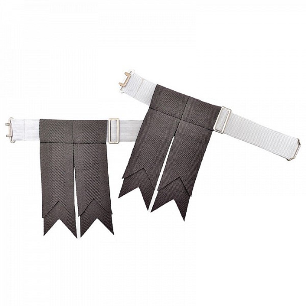 Flashes for Kilt Hose, grey