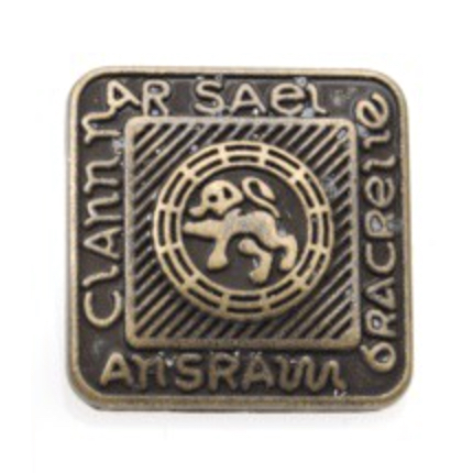 Button, Ancient Brass, large