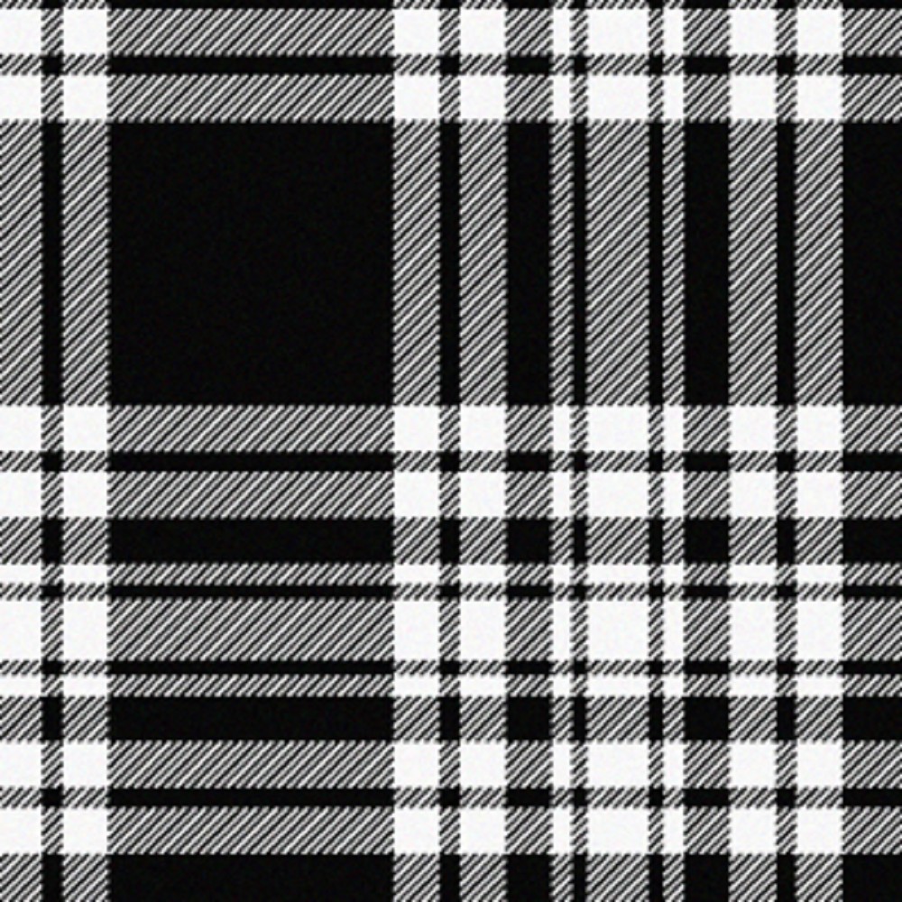 Menzies Black/White Modern Strathmore Lightweight Stoff