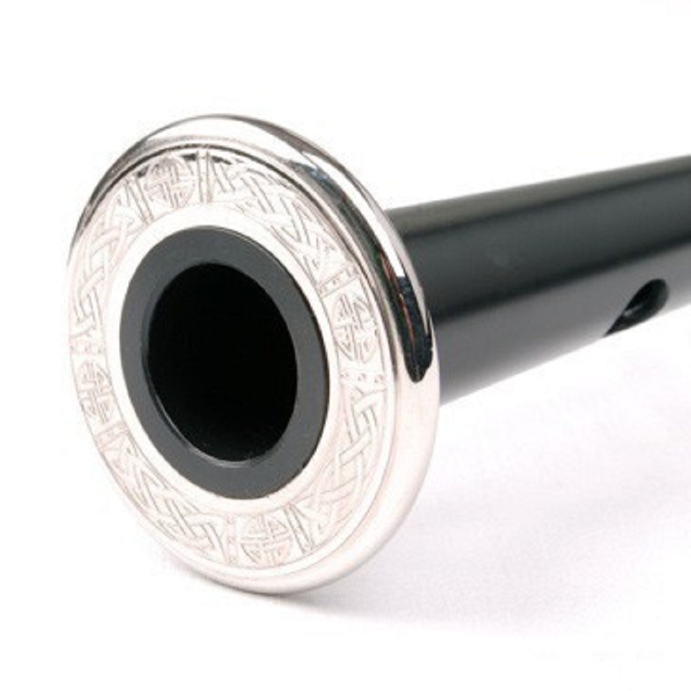 McCallum Full Alloy Engraved Blackwood Bagpipe - Thistle