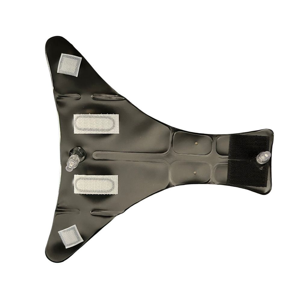Inflatable back support forJim Kilpatrick ABS Carrier