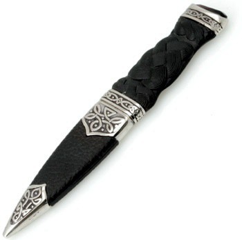 Dress Sgian Dubh. Black - Black