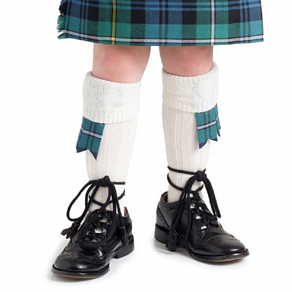 Childs Kilt Hose, standard (cream colour) -