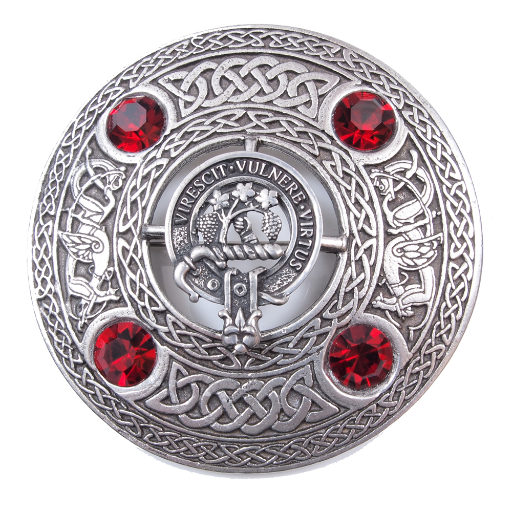 Clan Plaid Brooch