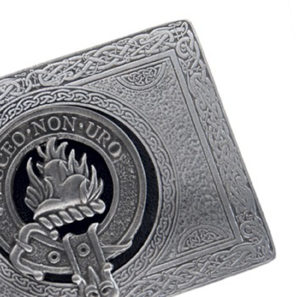 Belt Buckle, Clan Crest, rectangular