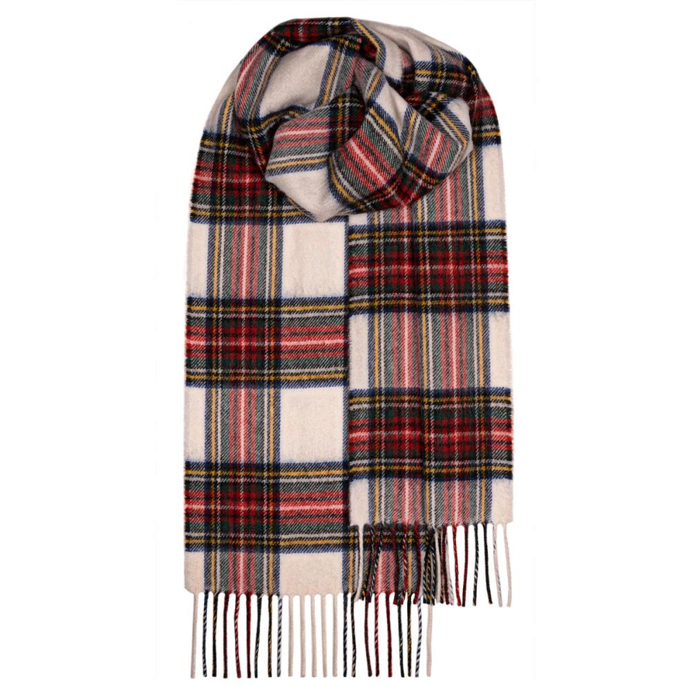 Stewart Dress Modern Lambswool Tartan Scarf