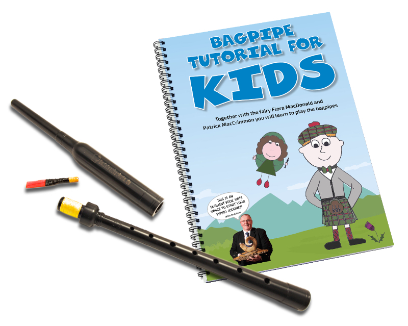 Bagpipe Beginner Set (English) for Kids up to 11 yrs