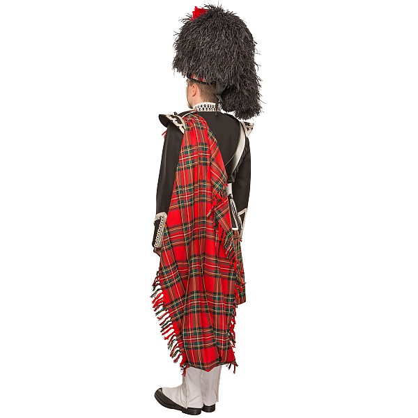 2 Yard Drummer Plaid, plain fringing - 2 Yard Standard