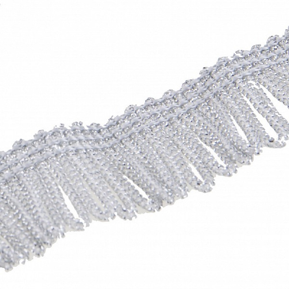 Lurex Fringing, silver