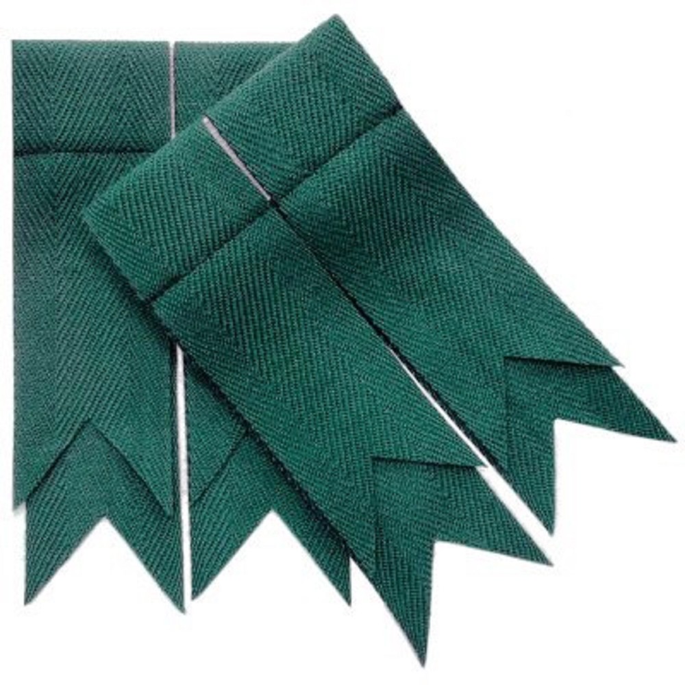 Flashes for Kilt Hose, Dark green