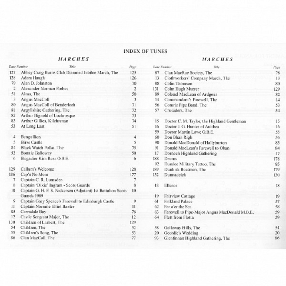 Scots Guards Standard Settings of Pipe Music, Volume 3