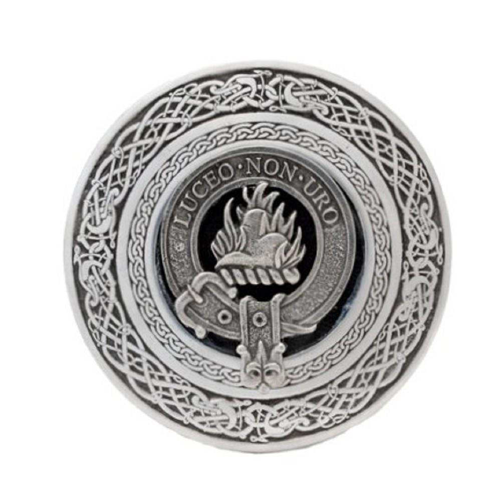 Belt Buckle, Clan Crest, round