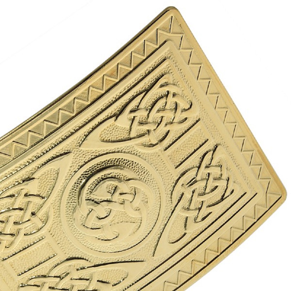 Gilt Celtic Knot Gürtelschnalle