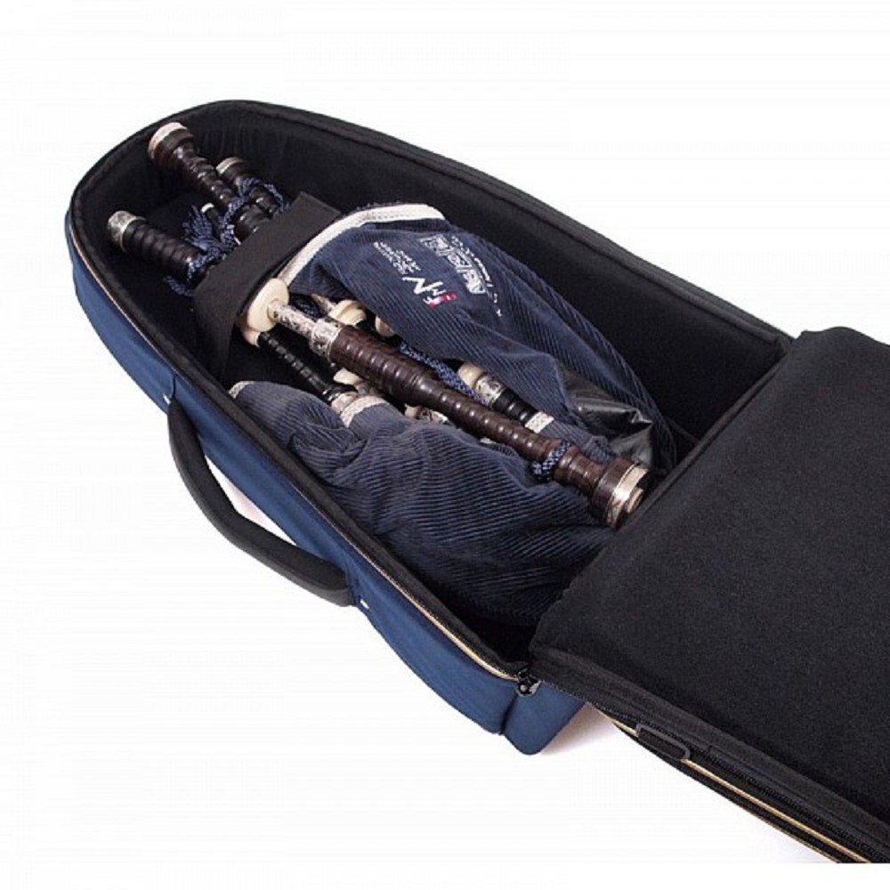 RG Hardie Piper Deluxe Bagpipe Case, blue