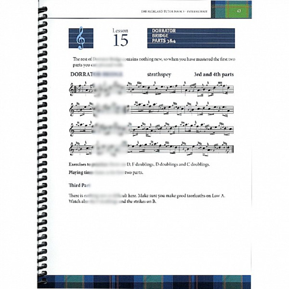 College of Piping Tutor 3, English