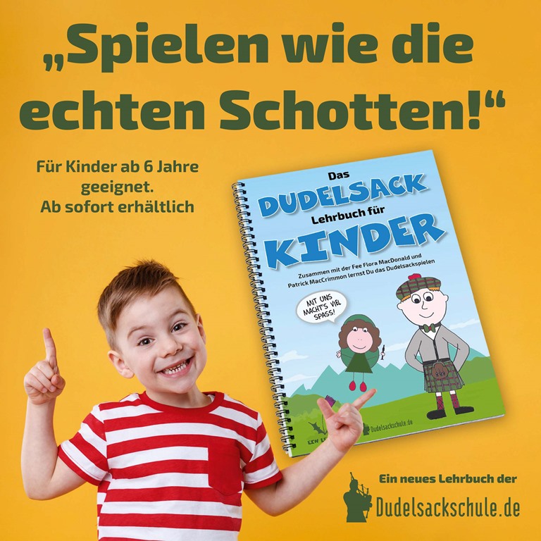 Bagpipe-Beginner-Set for Kids aged up to 11. German