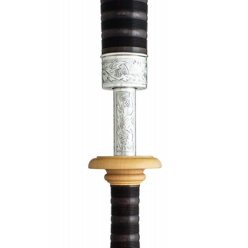 Peter Henderson Silver Heritage Blackwood Bagpipes - H-PH2HT