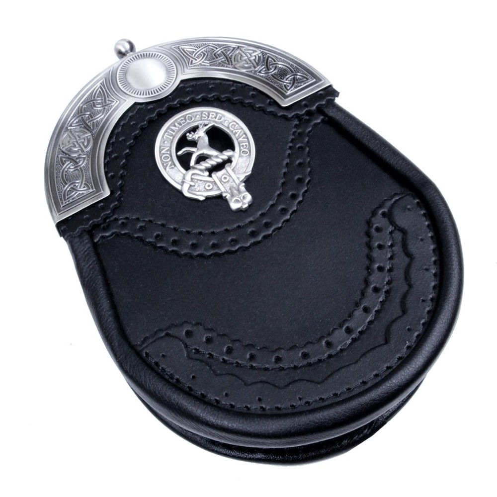 Brogue Dress Sporran with Clan Crest