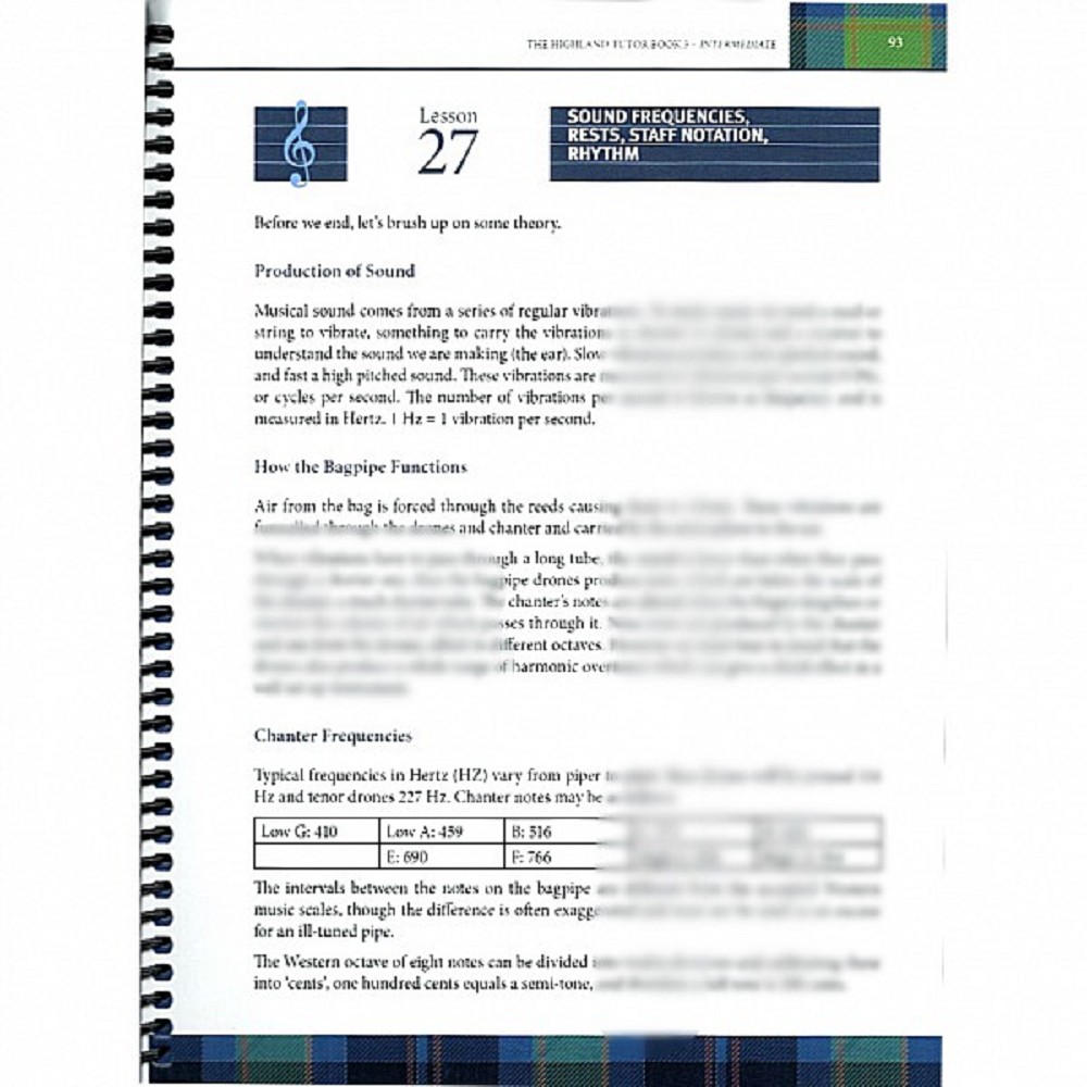 College of Piping Tutor 3, English