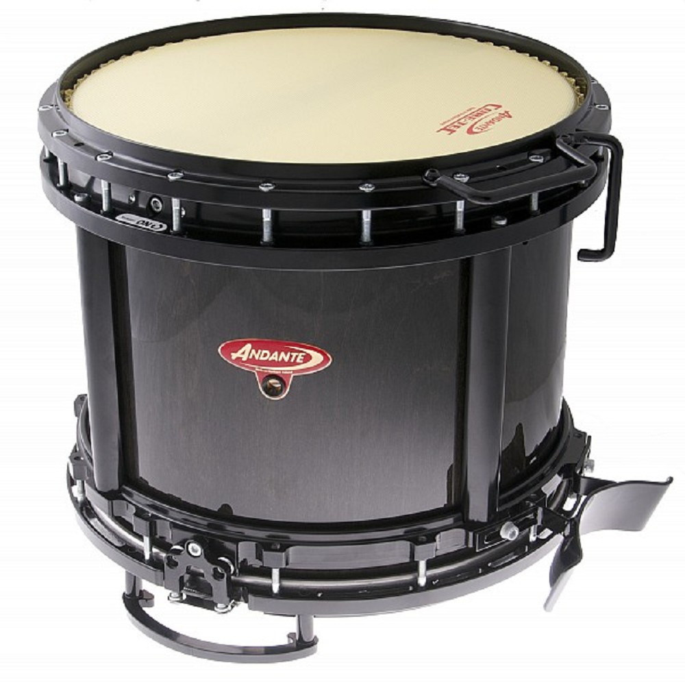 Andante Next Generation Reactor Snare Drum, Black / Black Woodgrain