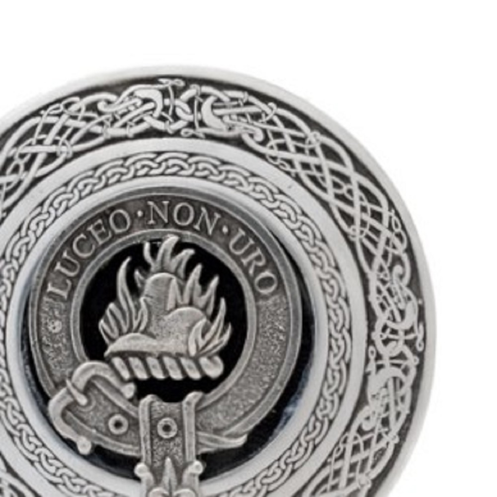 Belt Buckle, Clan Crest, round