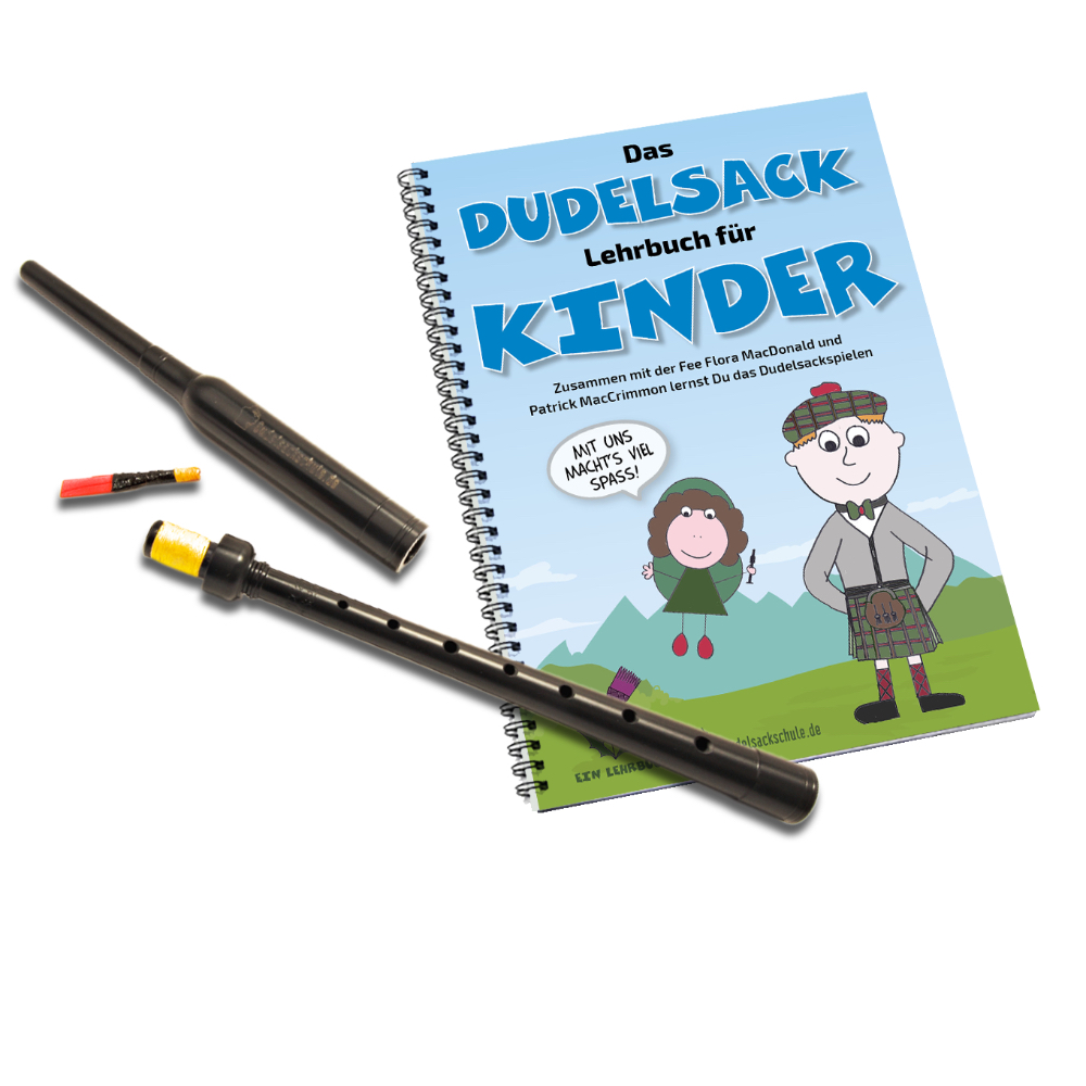Kit d'initiation à la cornemuse pour les enfants à partir de 11 ans. Allemand