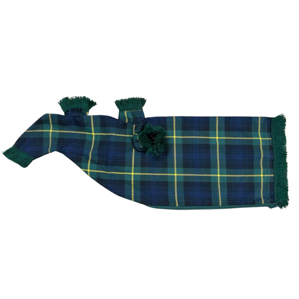 CLAN Tartan Bagpipe Cover, Polyviscose - Ross Large