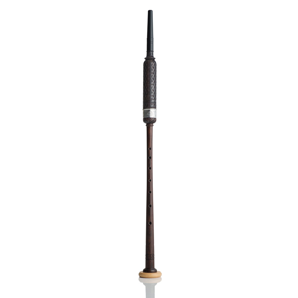 Peter Henderson SILVER Celtic Heritage Blackwood Practice Chanter