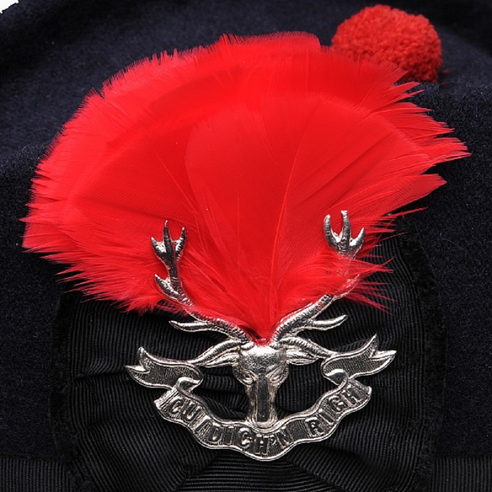 Hackle, small, scarlet red