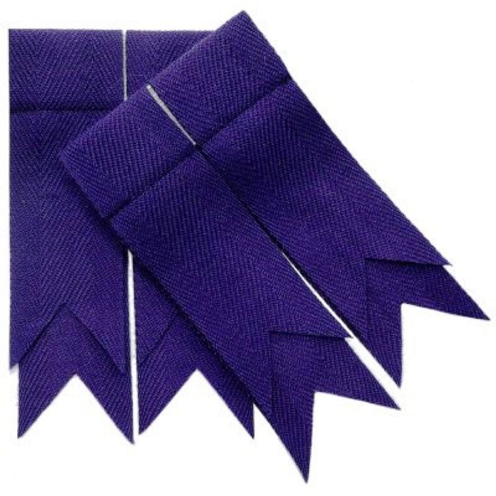 Flashes for Kilt Hose, purple