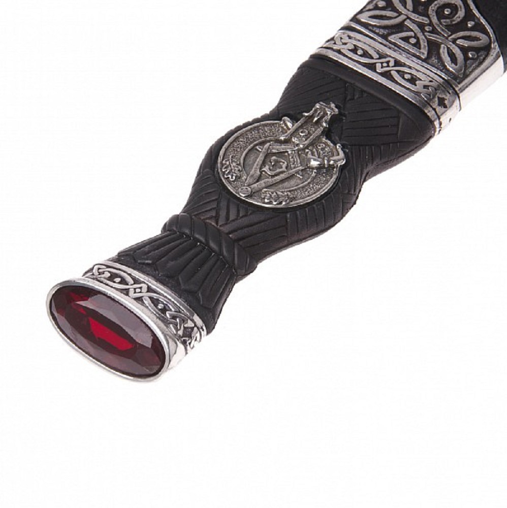 Masonic Sgian Dubh, sharpened - Black