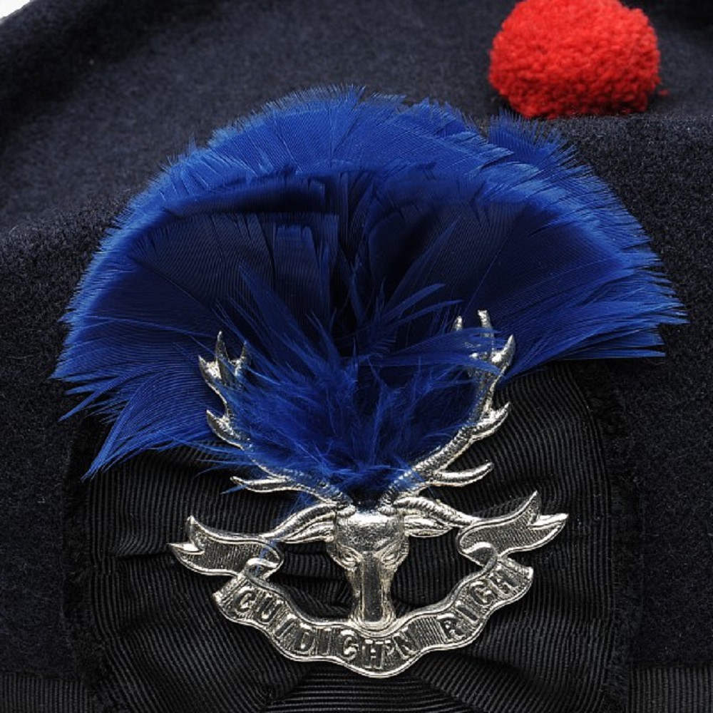 Hackle, small, navy blue