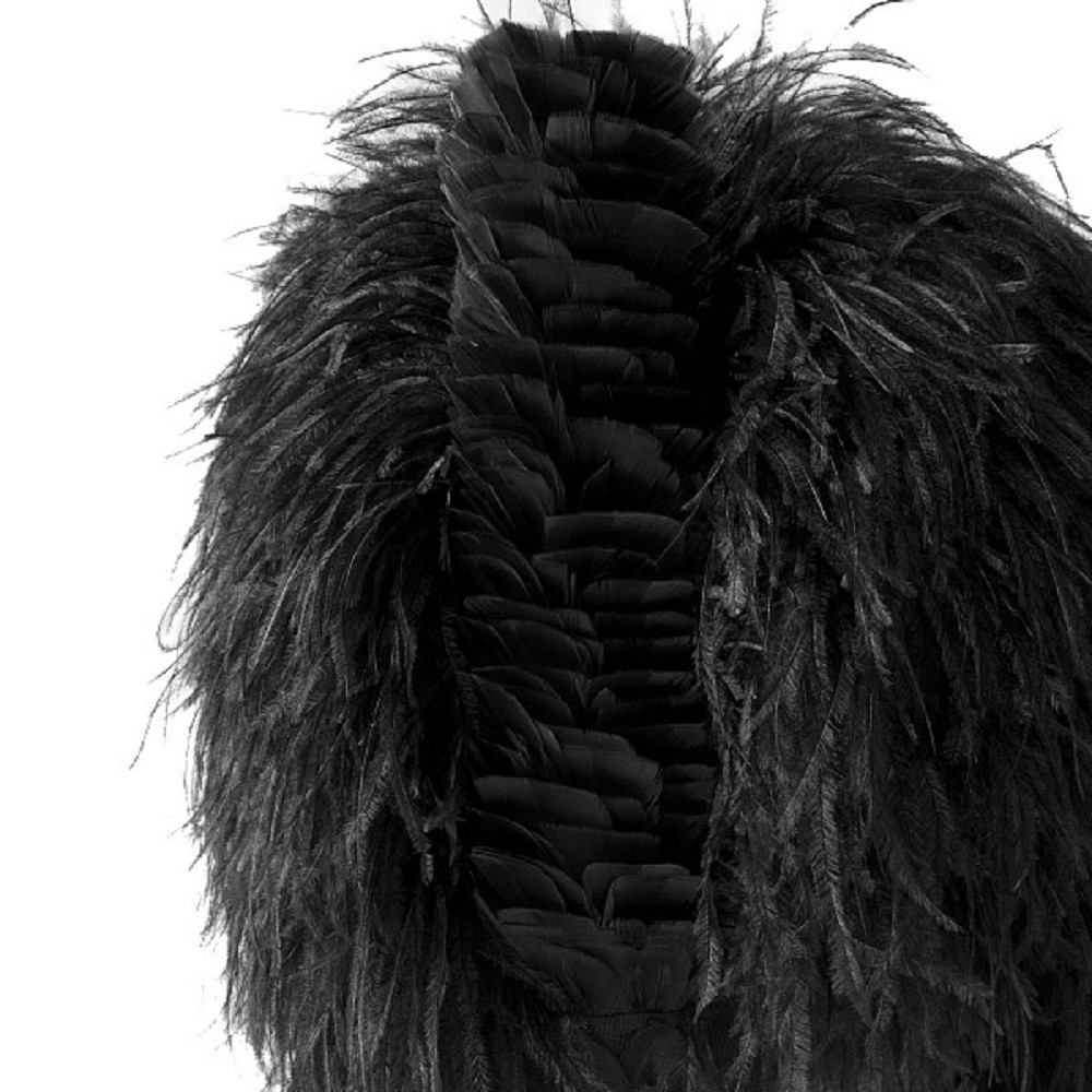 Hackle for Feather Bonnet, black