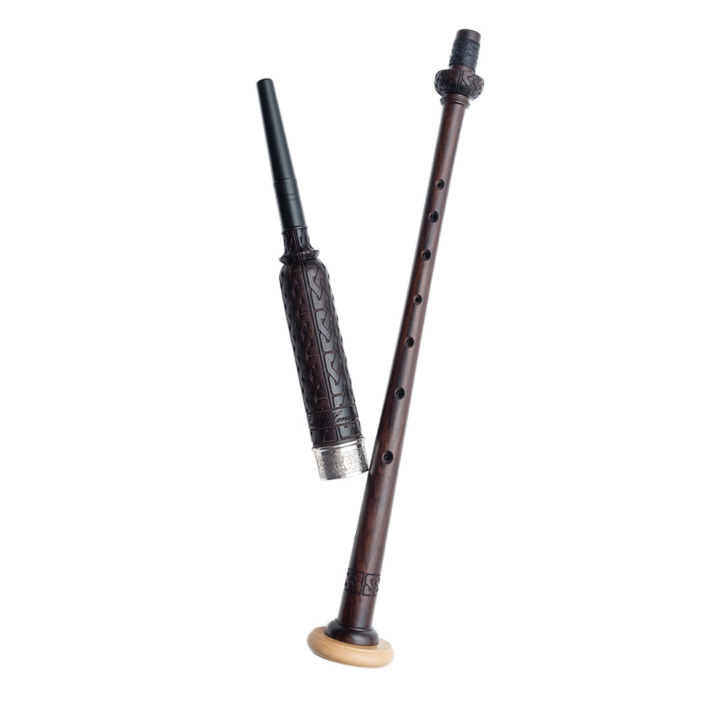 Peter Henderson SILVER Celtic Heritage Blackwood Practice Chanter