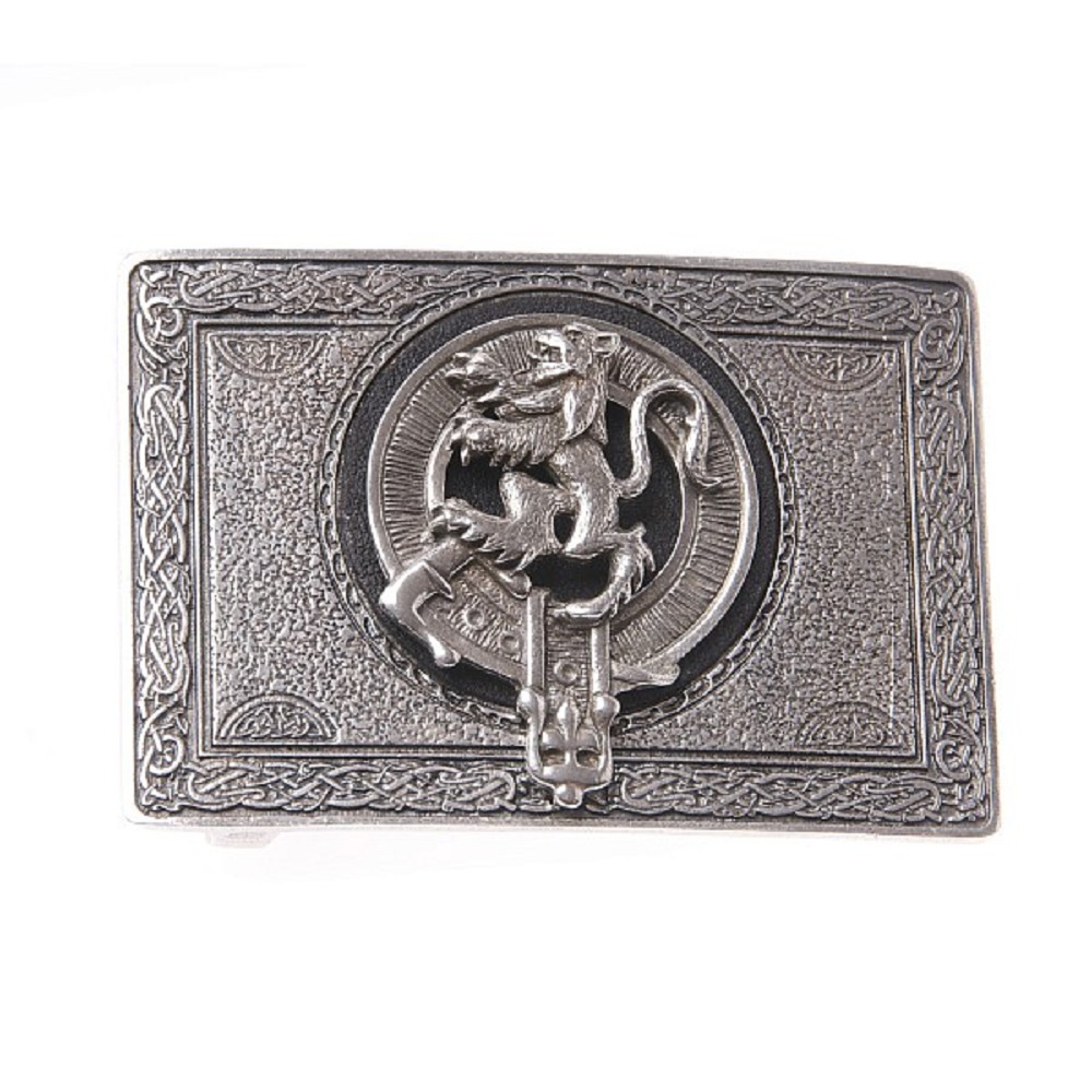 Gürtelschnalle, Rampant Lion Crest, rechteckig