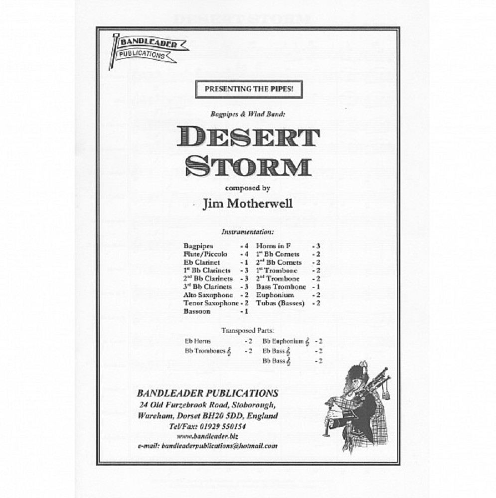 Desert Storm - Bagpipes & Wind Band